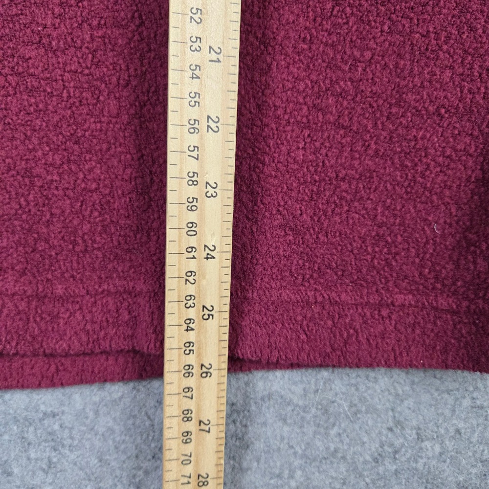 Aerie Henley Sweatshirt Womens XS Maroon Long Sleeve Button Front Sherpa Fleece - Picture 7 of 9